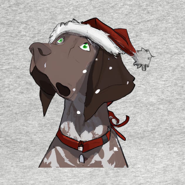 Cute German Shorthaired Pointer Drawing by Play Zoo
